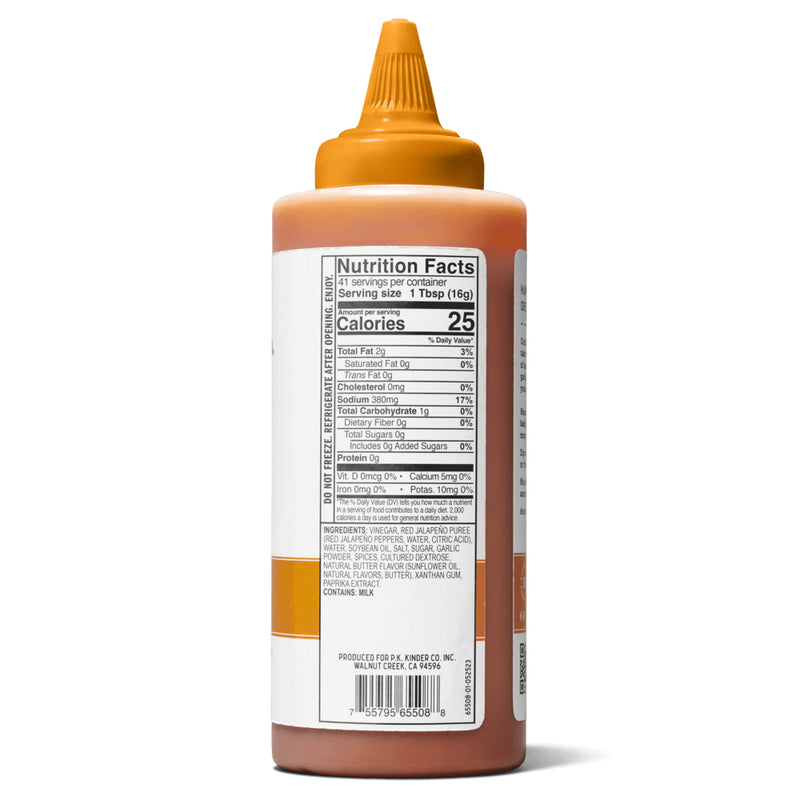 Kinders Buttery Buffalo Wing Sauce 14.2 Oz Gluten Free No HFCS 65508