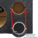 6.5" Midrange and Tweeter Car Speaker Box Universal Enclosures Sealed 2 Pack