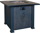 Bond +LARI Outdoor Gas Fire Pit Table Antique Black Weather Resistant 68487A