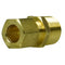 1/2" x 1/2" Compression x Male NPTF Adapter Solid Brass Compression Fitting