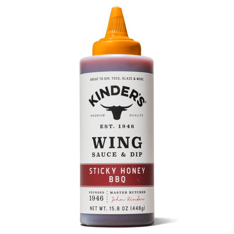 Kinders Sticky Honey BBQ Wing Sauce 15.8 Oz Gluten Free No HFCS 70063