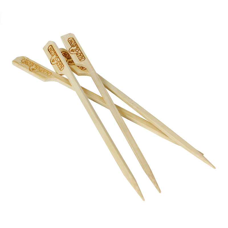 Napoleon Bamboo Skewers 6 Inch For Kabobs And Grilling Heat-Resistant 48 Pack