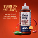 Blues Hog Sizzlin' Heat BBQ Sauce 22 Oz Gluten Free All Natural Cayenne 70710
