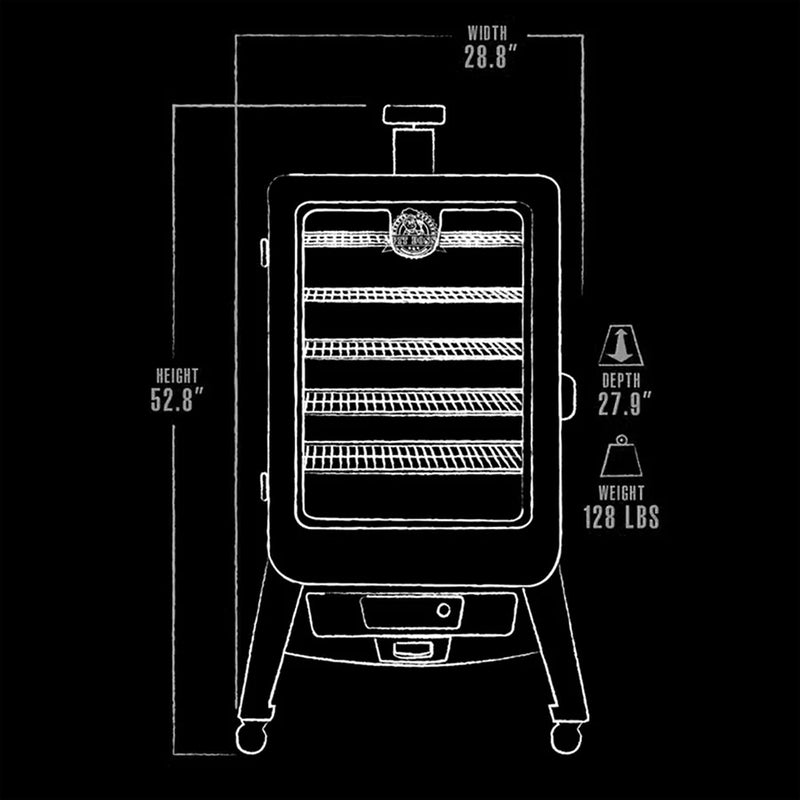 Pit Boss Copperhead 5 Series Vertical Wood Pellet Smoker Digital Board PBV5P1