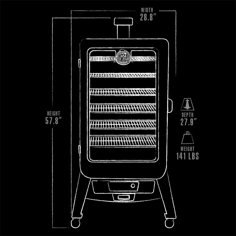 Pit Boss Copperhead 7 Series Vertical Wood Pellet Smoker Digital Board PBV7P1