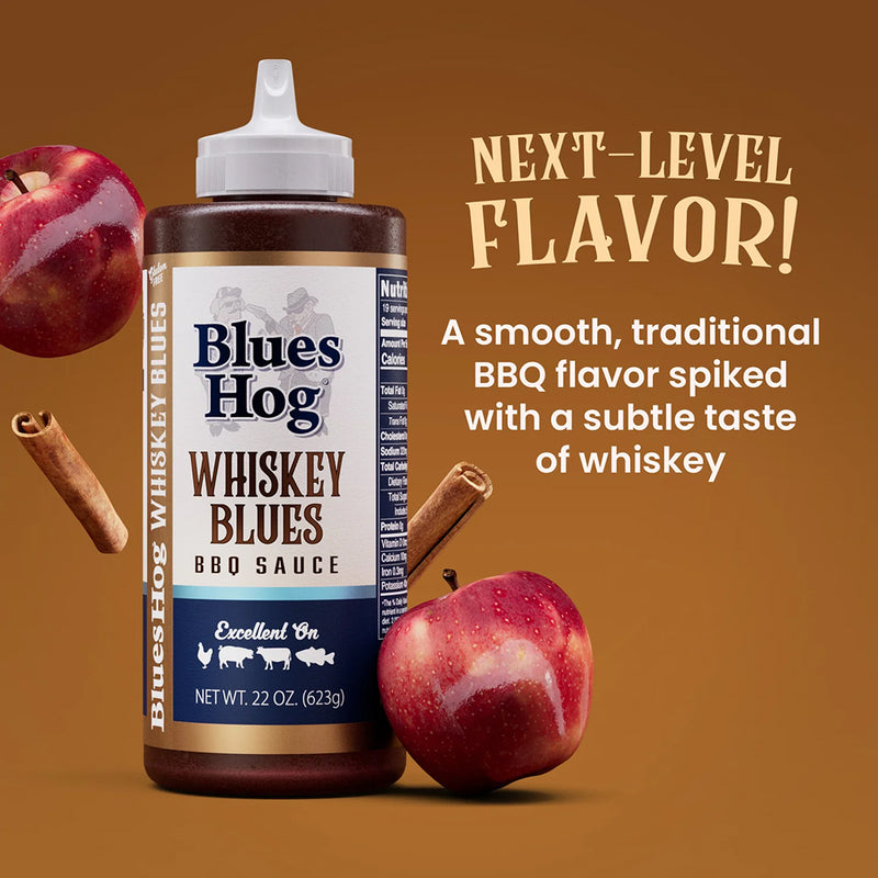 Blues Hog Whiskey Blues BBQ Sauce Gluten Free All Natural Cinnamon Apple 80110