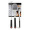 BBQ Butler Grilling Tool Kit Stainless Steel 3-Piece With Comfort Grip Handles