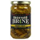 Backyard Brine Sweet Heat Jalapeno Bread & Butter Pickles 16 Oz