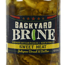 Backyard Brine Sweet Heat Jalapeno Bread & Butter Pickles 16 Oz