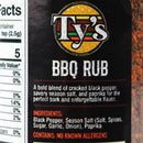 Ty's BBQ Rub Bold Pepper Savory Season Salt 3 Oz Paprika 860015873316