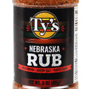 Ty's Nebraska Rub Bold Pepper Savory Salt 3 Oz Brown Sugar Cayenne 860015873323