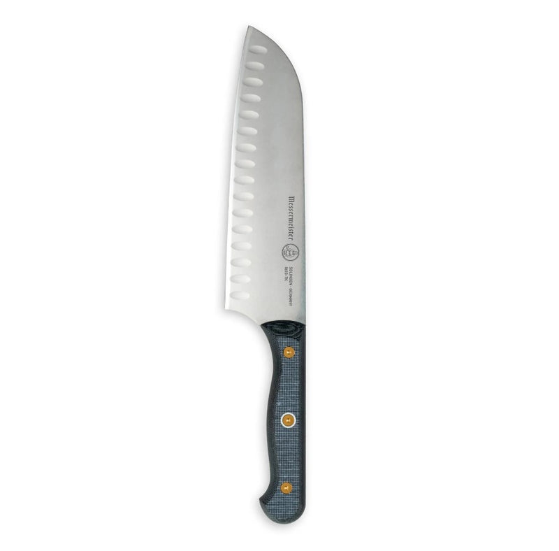 Messermeister Custom 7" Kullens Santoku Knife Handcrafted Hand Wash Only 8610-7K