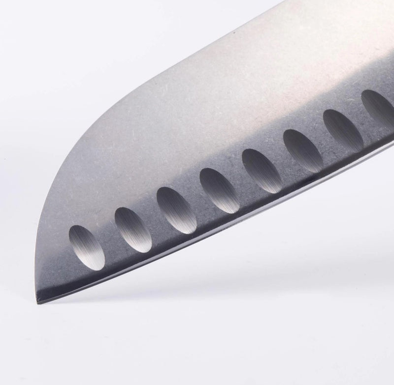 Messermeister Custom 7" Kullens Santoku Knife Handcrafted Hand Wash Only 8610-7K