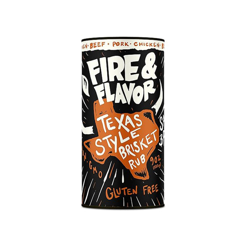Fire & Flavor All-Natural Texas Style Brisket Rub 9 Oz Gluten Free 892805003016