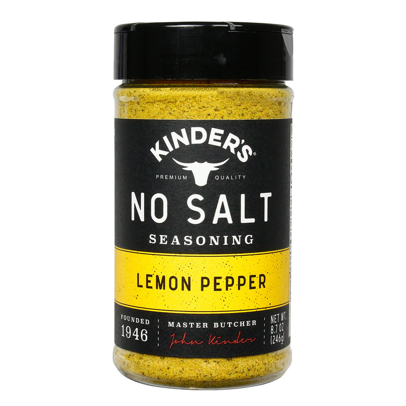 Kinder's No Salt Lemon Pepper Handcrafted Seasoning No Salt No MSG 8.7 Ounce