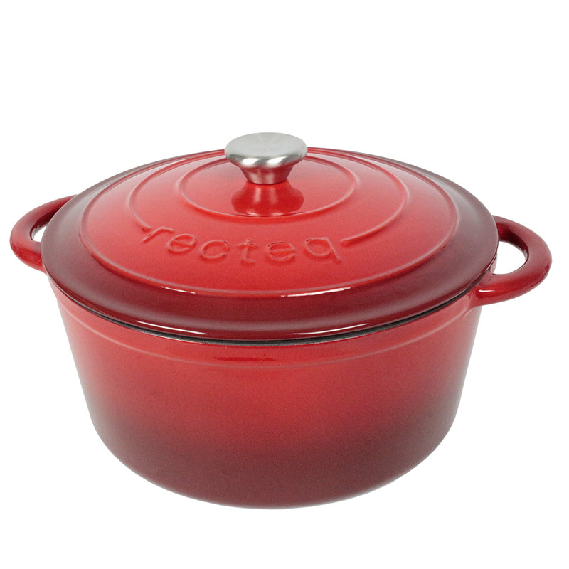 Recteq 6.8 QT Large Dutch Oven Enameled Cast Iron Ceramic Coated