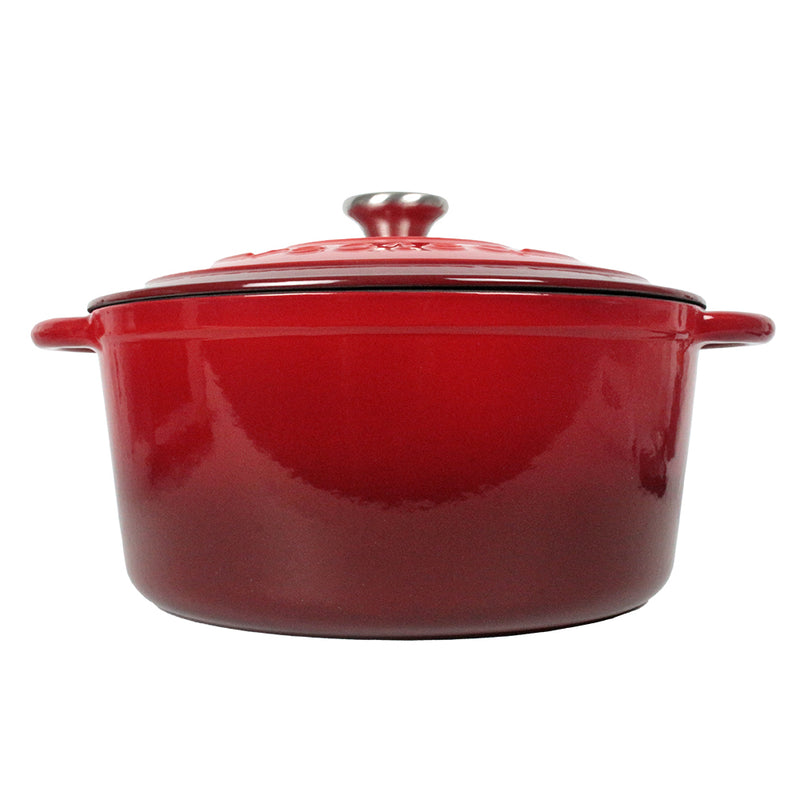 Recteq 6.8 QT Large Dutch Oven Enameled Cast Iron Ceramic Coated