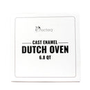Recteq 6.8 QT Large Dutch Oven Enameled Cast Iron Ceramic Coated