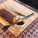 Recteq Silicone BBQ Basting Brush 14" Length Soft Grip Handle Stainless Steel