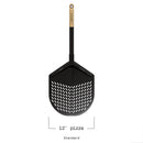 Gozney Balance Placement Peel 12" Pizza Aluminum Beech Wood Handle Black AD1774