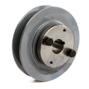 4.75" Single Groove A Section 4L Sheave with 7/8" (0.875") H-Style Split Taper Bushing - AK49H