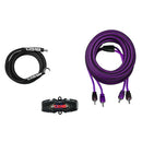 DS18 Amplifier Wiring Installation Kit 0 Gauge CCA 350W RMS Purple AKIT0.PU