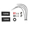DS18 Amplifier Wiring Installation Kit 0 Gauge CCA 3500W RMS Red AKIT0.RD