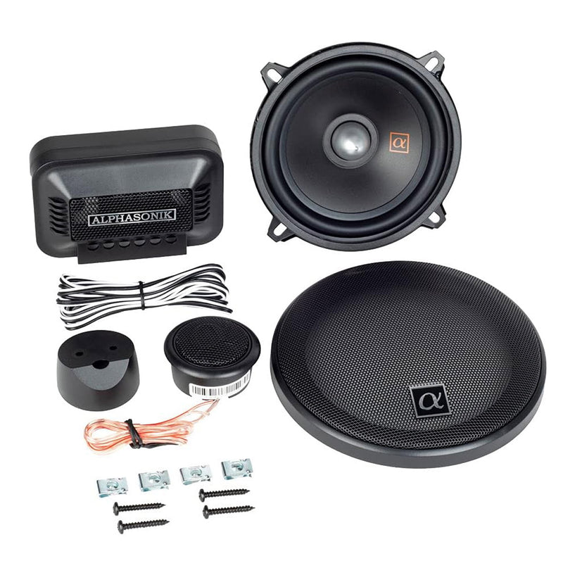 Alphasonik 5.25" 2 Way Component Speakers 180 Watts Max Neuron Series NS500C