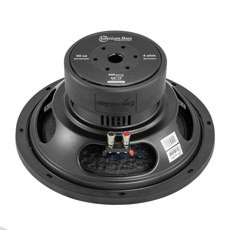 American Bass 12 Shallow Woofer 600 Watts Dual 4 Ohm Voice Coil-