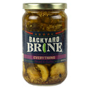 Backyard Brine Everything Bread and Butter Pickles 16 Oz Vegan and Vegetarian