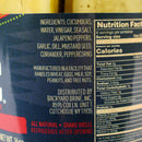 Backyard Brine Jalapeno Spicy Dill 16 Oz Vegan and Vegetarian Fat and Sugar Free