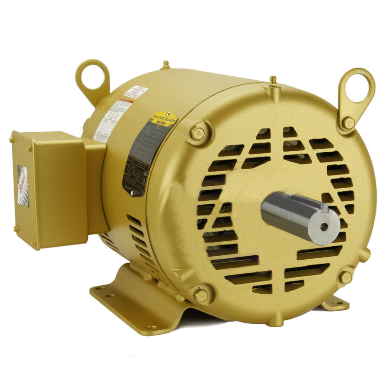 Baldor 7.5 HP 3 Phase Electric Compressor Motor 213T Frame 230V 1770 RPM