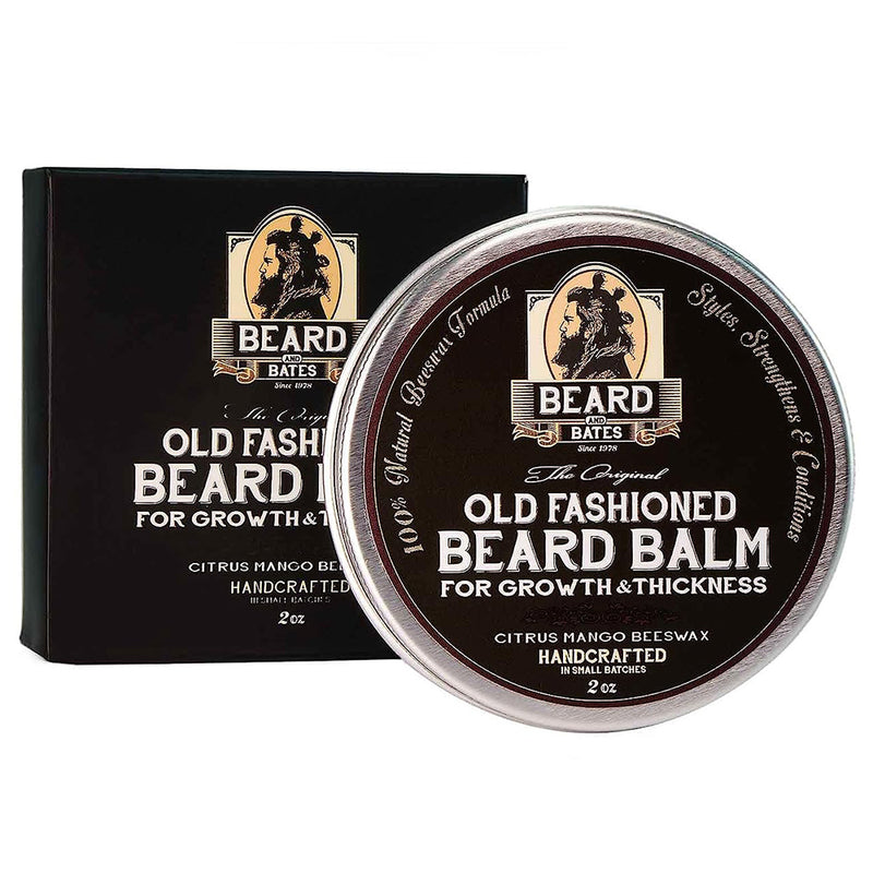 Beard & Bates The Original Old Fashioned Beard Balm Growth & Thickness Beeswax