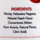 Bee Bum Honey Infusion Peach Habanero 12 Oz Made in USA BB-PEACHHAB