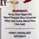 Bee Bum Honey Infusion Pineapple Ghost Pepper 12 Oz Made in USA BB-PINEGP