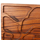 Bad Boy Boards Bite Caitlin Charcuterie Board Sapele Wood 12x18x1 BITE-CAITLIN