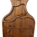 Badboyboards Nibble Mr. B Charcuterie Board Walnut Wood NIBBLE-mrB