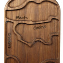 Badboyboards Nibble Mr. B Charcuterie Board Walnut Wood NIBBLE-mrB