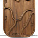 Badboyboards Nibble Mr. B Charcuterie Board Walnut Wood NIBBLE-mrB
