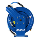 BluBird 3/8" x 50' Rubber Air Hose Reel Dual Arm Assembly BBRDA3850