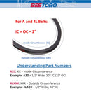 A64 V-Belt – 4L660 – 1/2" x 66" – A Section Replacement