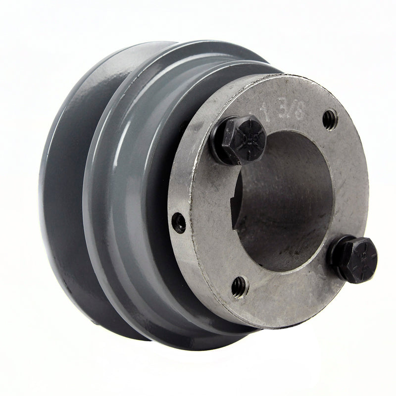 3.15" Single Groove Pulley fits B Section V-Belt 5L with 1-3/8" Sheave Bushing BK30H