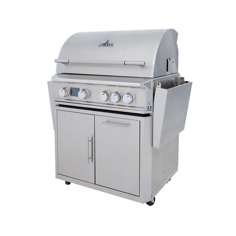 Cart for 32" Blaze LTE PRO Gas Grill Stainless Steel BLZ-4LTEPRO-CART-LTSC