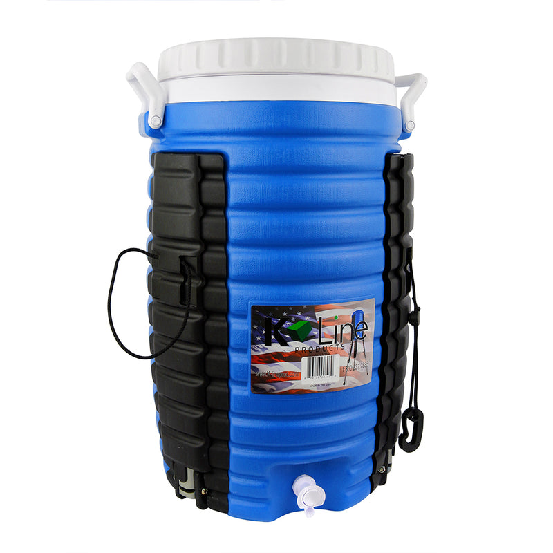 K Line Products Kosmo Cooler 5 Gallon W/ Handles Spout & 3 Collapsible Legs Blue