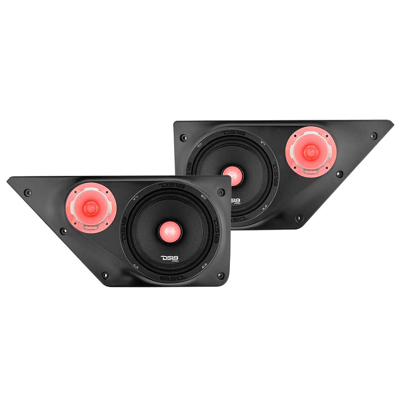 DS18 Left & Right Front Door Panel Kit for 6th Gen Ford Bronco Fits 6.5" Speaker