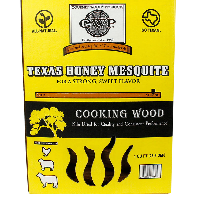 Gourmet Wood Products Texas Honey Mesquite Cooking Wood Kiln Dried All Natural