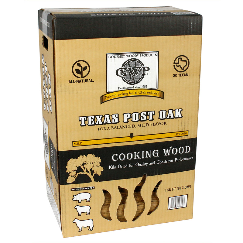 Gourmet Wood Products Texas Post Oak Cooking Wood Kiln Dried All Natural 1 Cu Ft