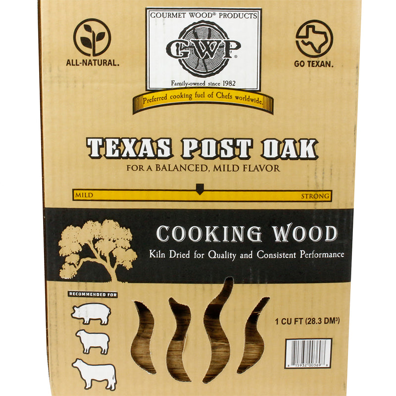 Gourmet Wood Products Texas Post Oak Cooking Wood Kiln Dried All Natural 1 Cu Ft