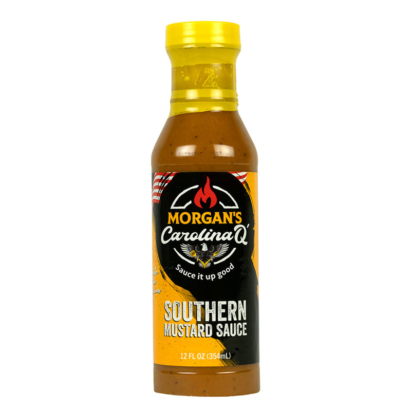 Morgan's Carolina Q Southern Mustard Sauce Bold & Tangy GMO & Gluten Free 12 oz