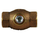 1/8" Solid Cast Brass In Line Horizontal In Line Check Valve for Air Compressor